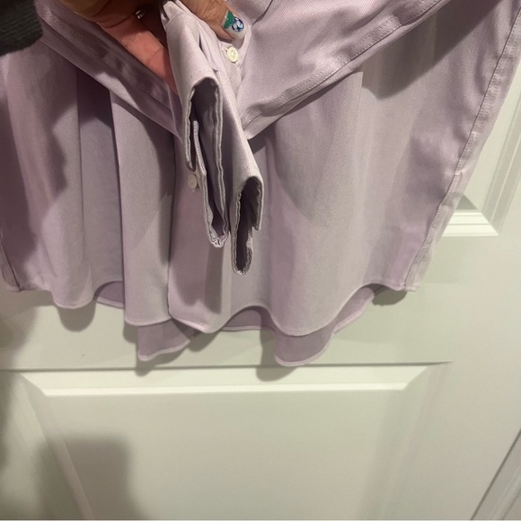 Bonobos Weekday Warrior Dress Shirt‎ Lavender Micro Houndstooth Men’s Size 16/34 - Picture 5 of 8